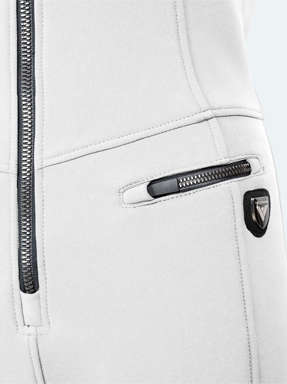 Mono esquí sin mangas mujer Sportive BLANCO