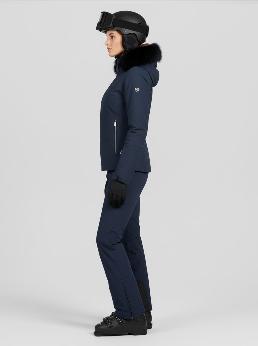 Veste de ski Grace pour femme, bleu marine
