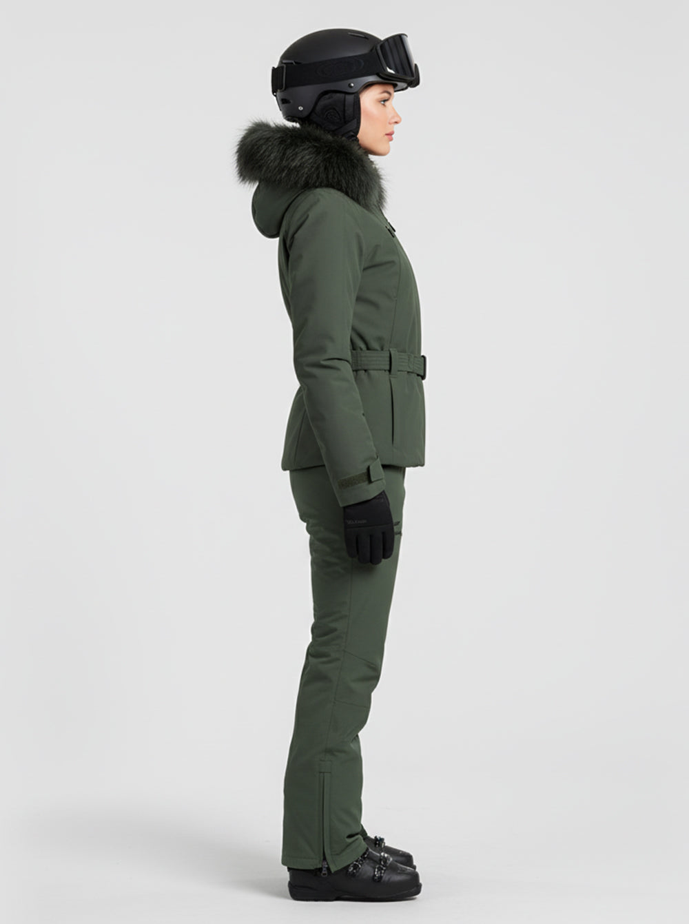 Chaqueta esquí mujer Majestic KAKI