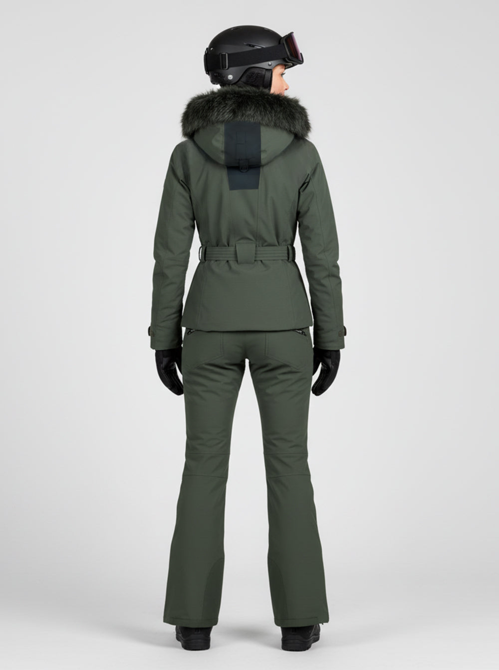 Chaqueta esquí mujer Majestic KAKI