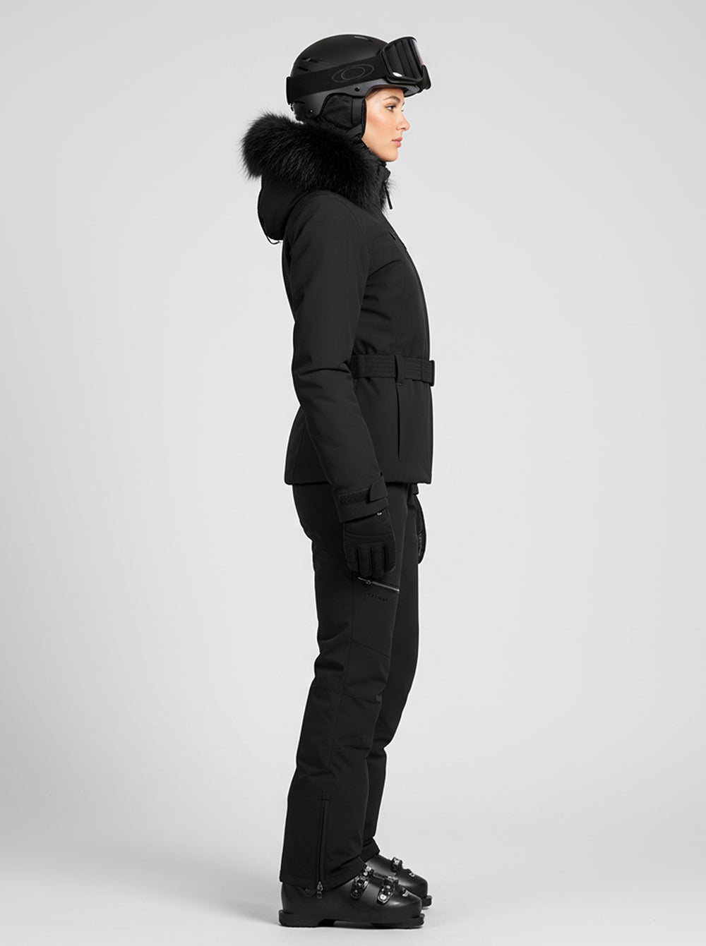 Chaqueta esquí mujer Majestic NEGRO