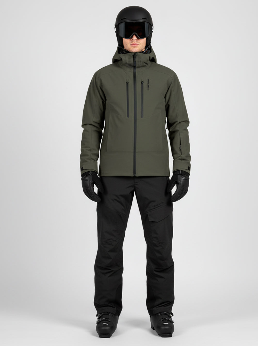 Chaqueta esquí hombre 3 Layers Impetu KAKI