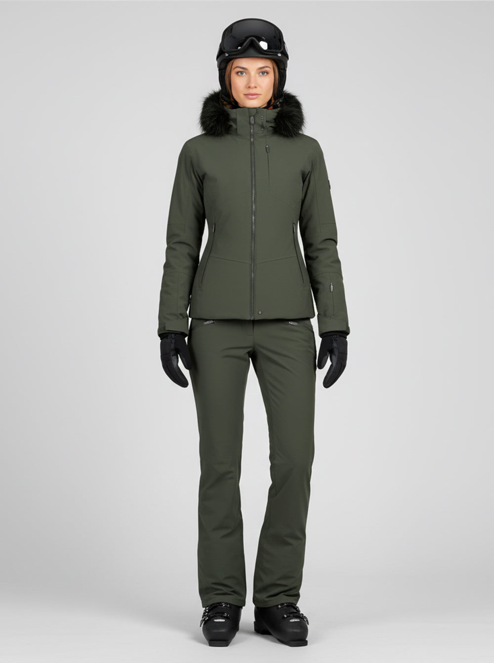 Chaqueta esquí mujer Grace KAKI