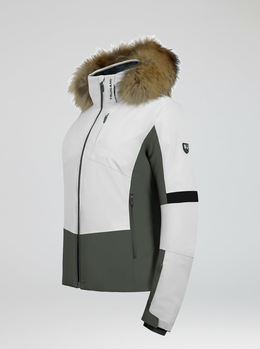 Chaqueta esquí mujer Olympic KAKI