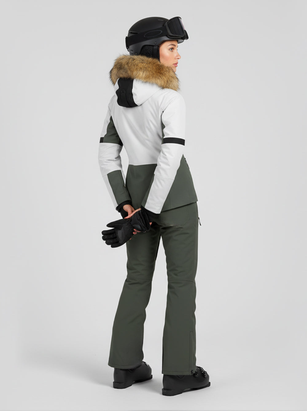 Chaqueta esquí mujer Olympic KAKI