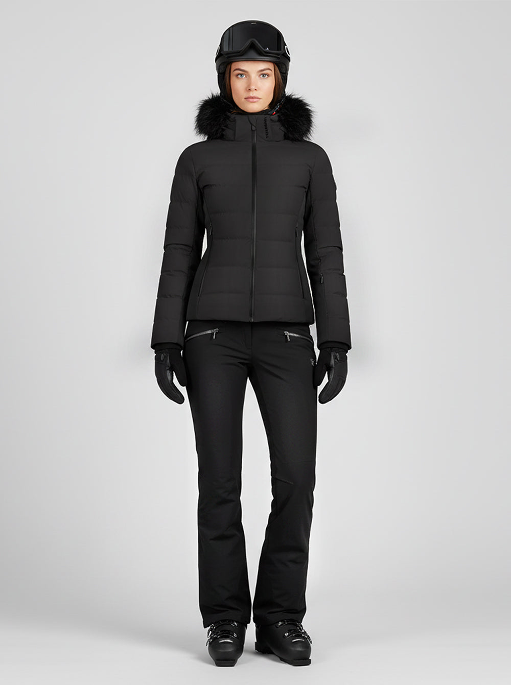 Chaqueta esquí mujer Helium NEGRO