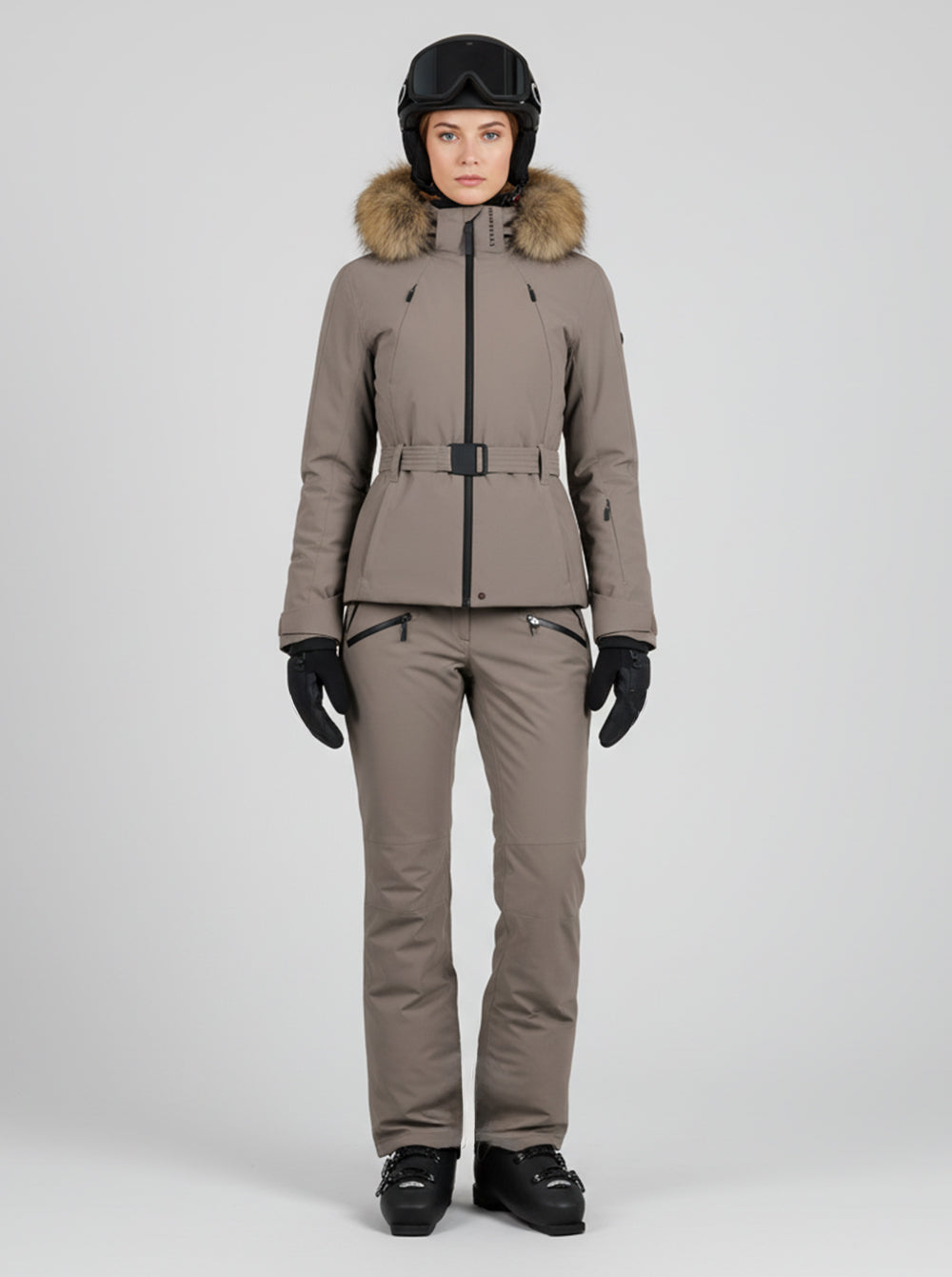 Chaqueta esquí mujer Majestic BEIGE