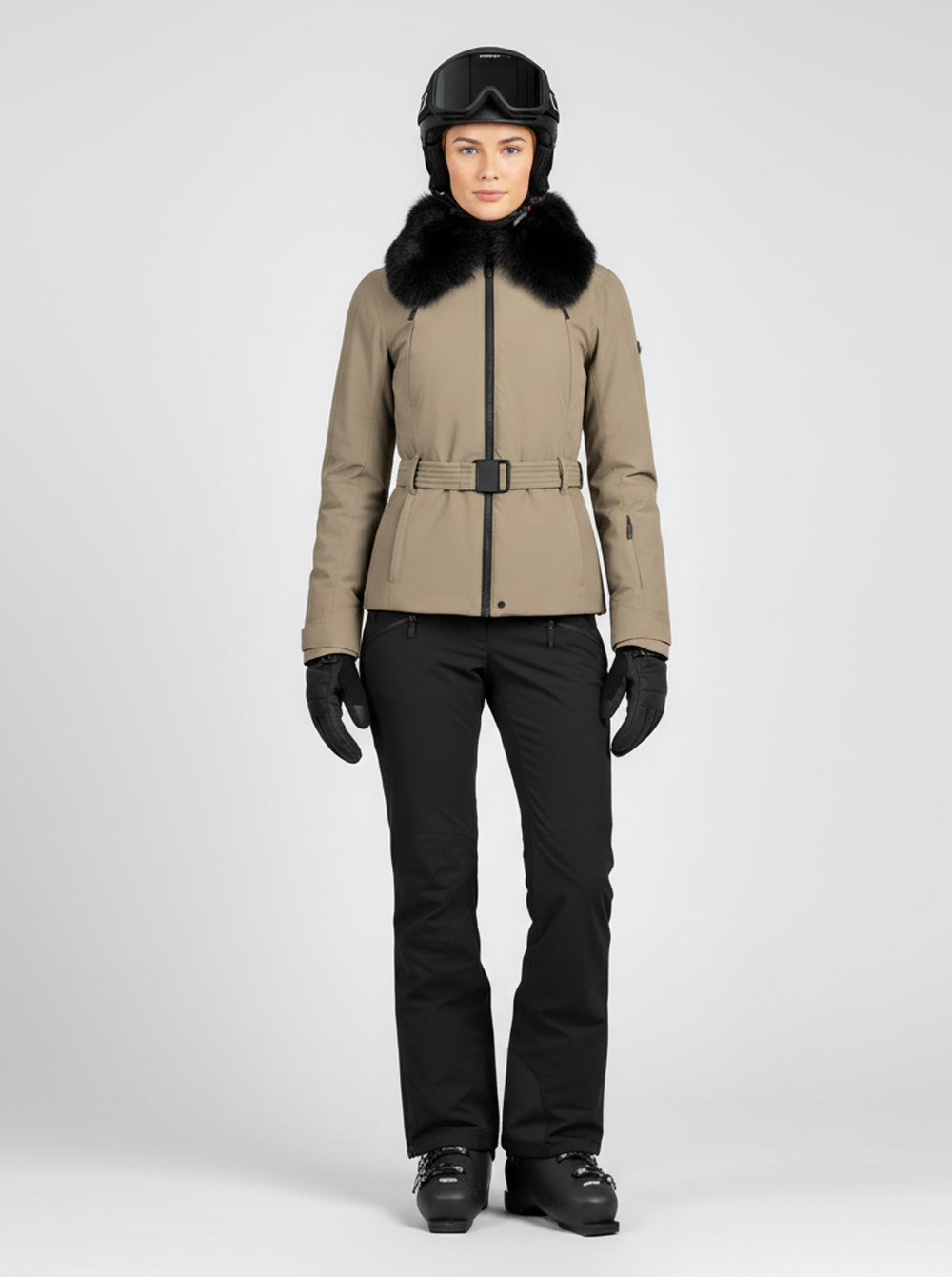 Chaqueta esquí mujer Elegance BEIGE